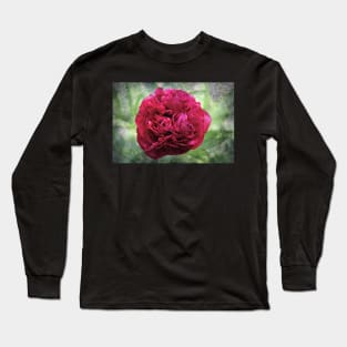 Textured Peony Long Sleeve T-Shirt